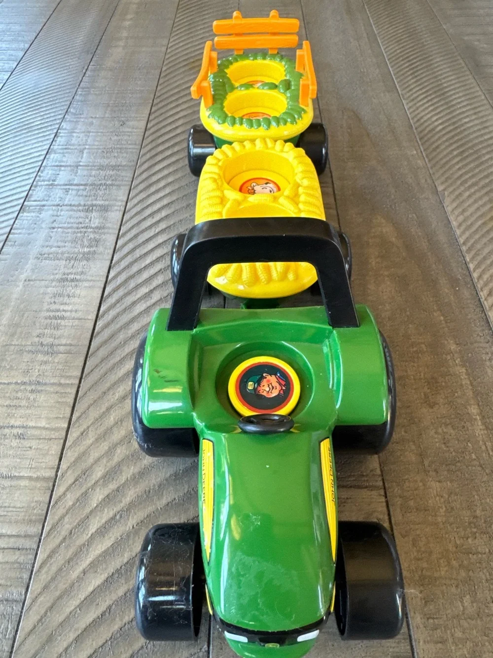 TOMY John Deere Animal Hayride Toy Tractor